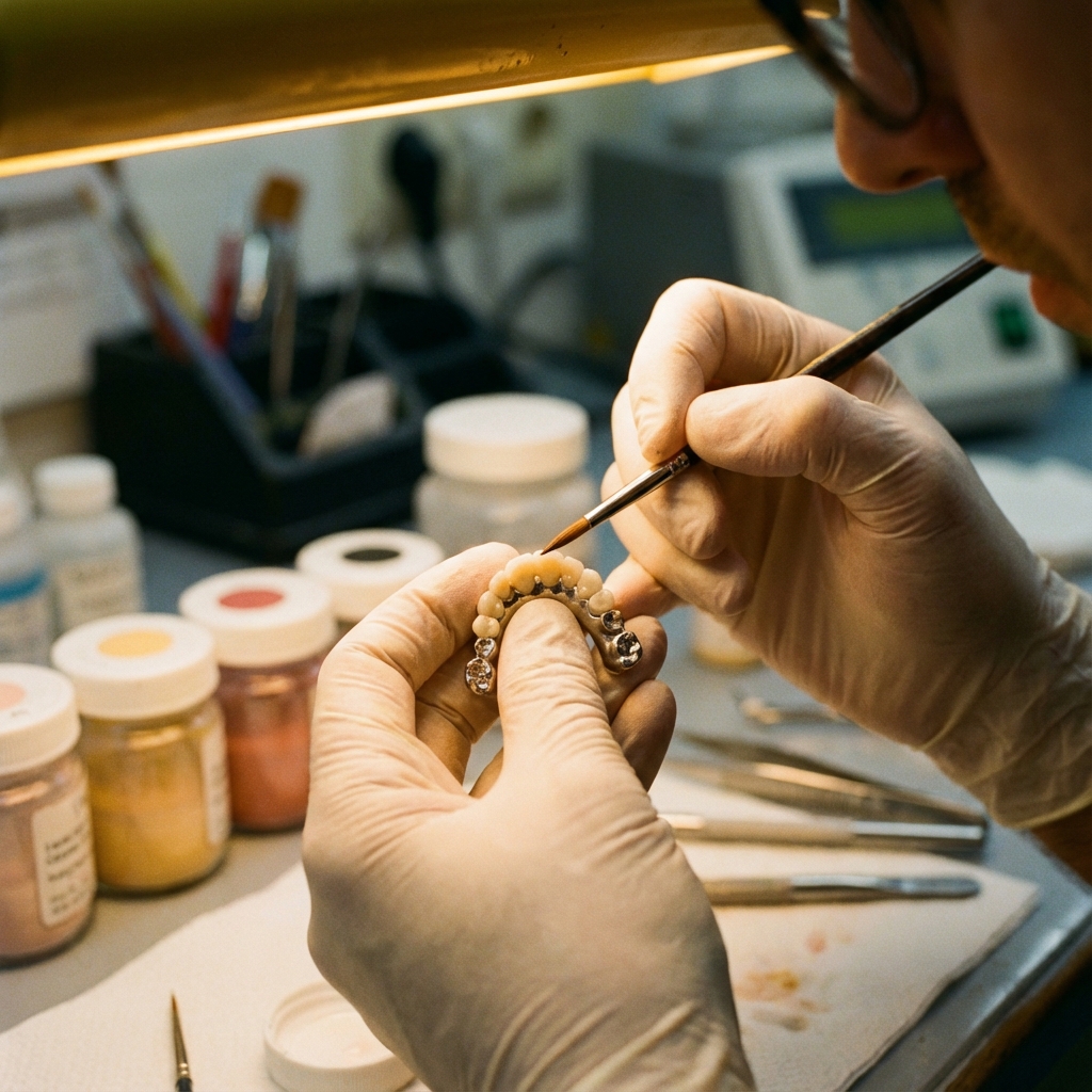 Stratification céramique sur métal