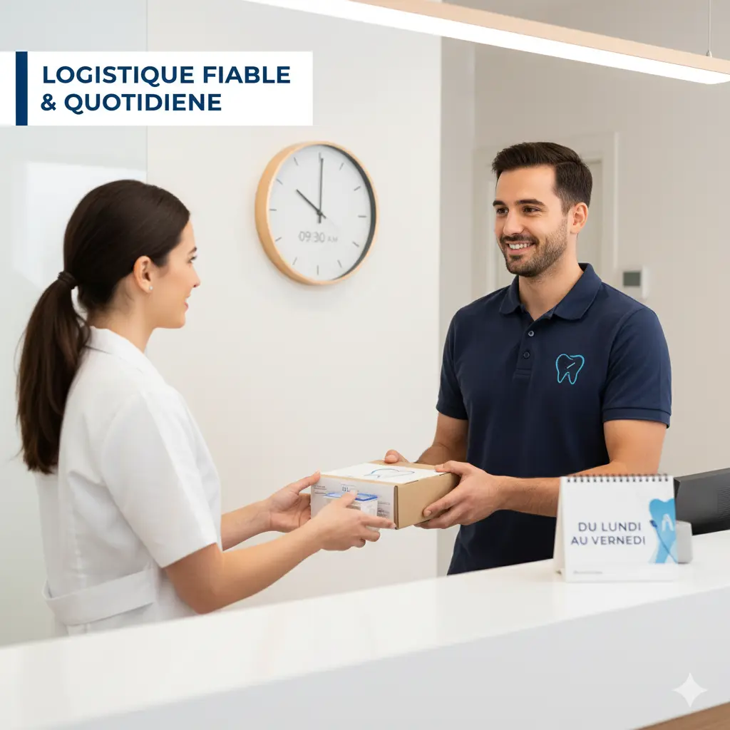 Coursier dentaire livraison rapide