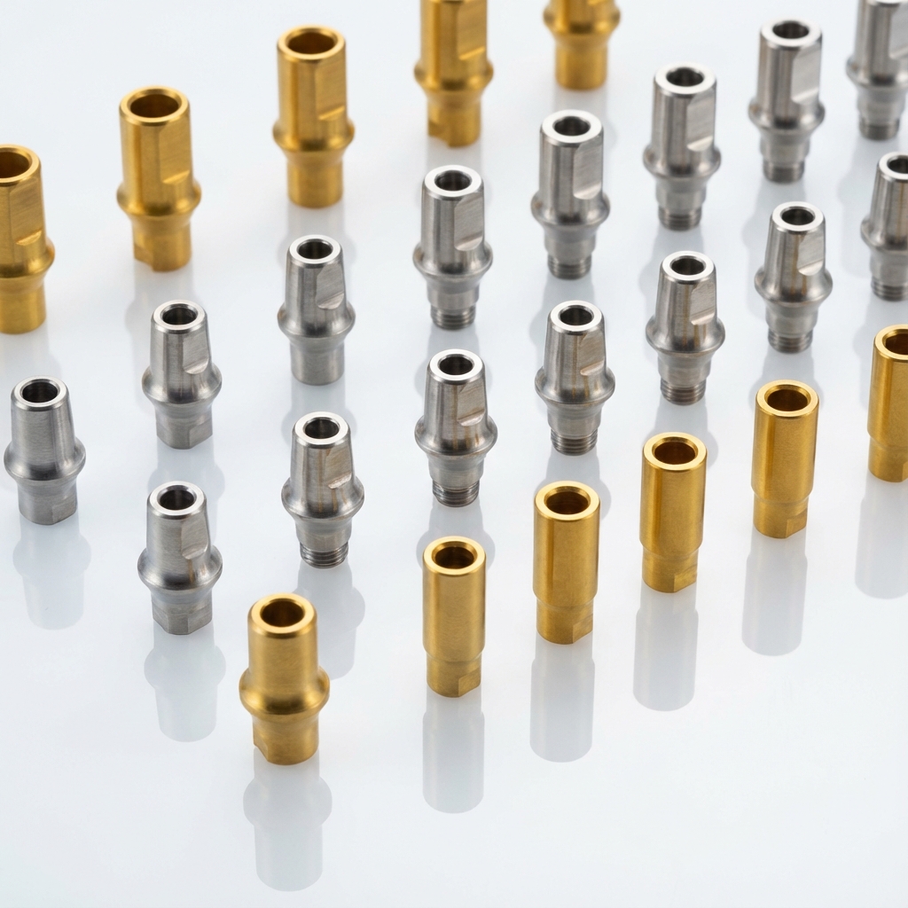 Piliers implantaires personnalisés en titane et zircone