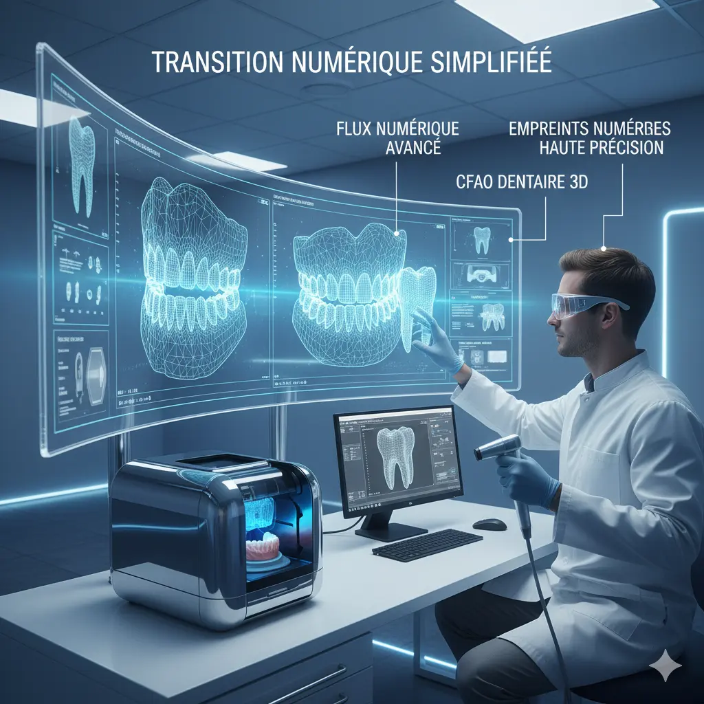 Traitement empreinte numérique CFAO dentaire